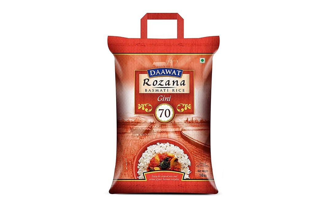 Daawat Rozana Gini Basmati Rice   Pack  10 kilogram
